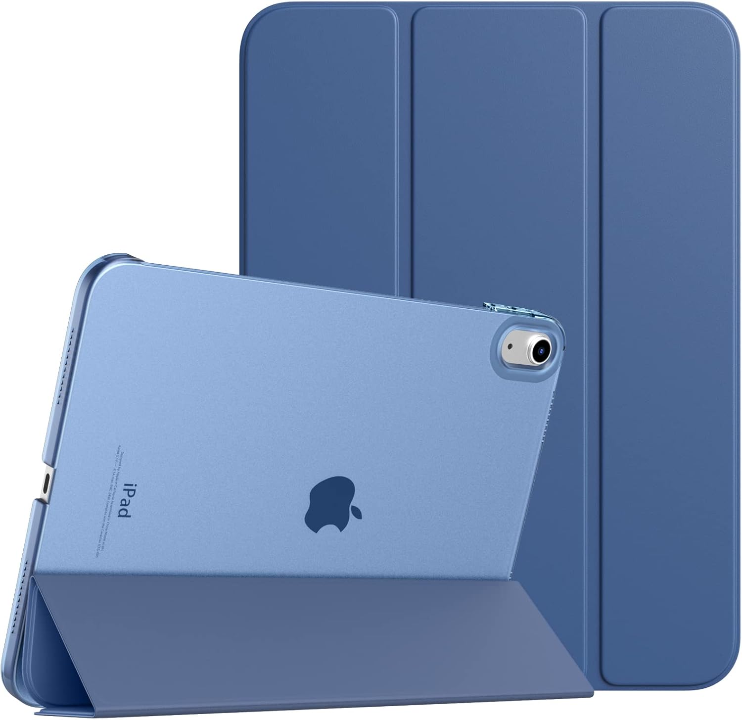 Kompatibel Mit Ipad (a16) 11 % Generation 11 Zoll 2025/ipad 10 % Generation 10,9 Zoll 2022, Légère Housse Arrière Transluzenz In Pc Mit Réveil/sommeil Auto, Bleu Abyss