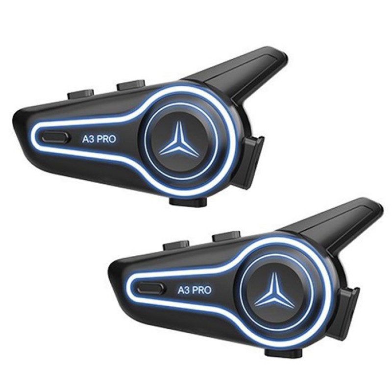 Motorrad-intercom 8 Cm 2er-pack Bt6.0 1000 Mah Drahtlose Kommunikation Stereo-audio Geräuschunterdrückungsfunktion Bluetooth-kopfhörer