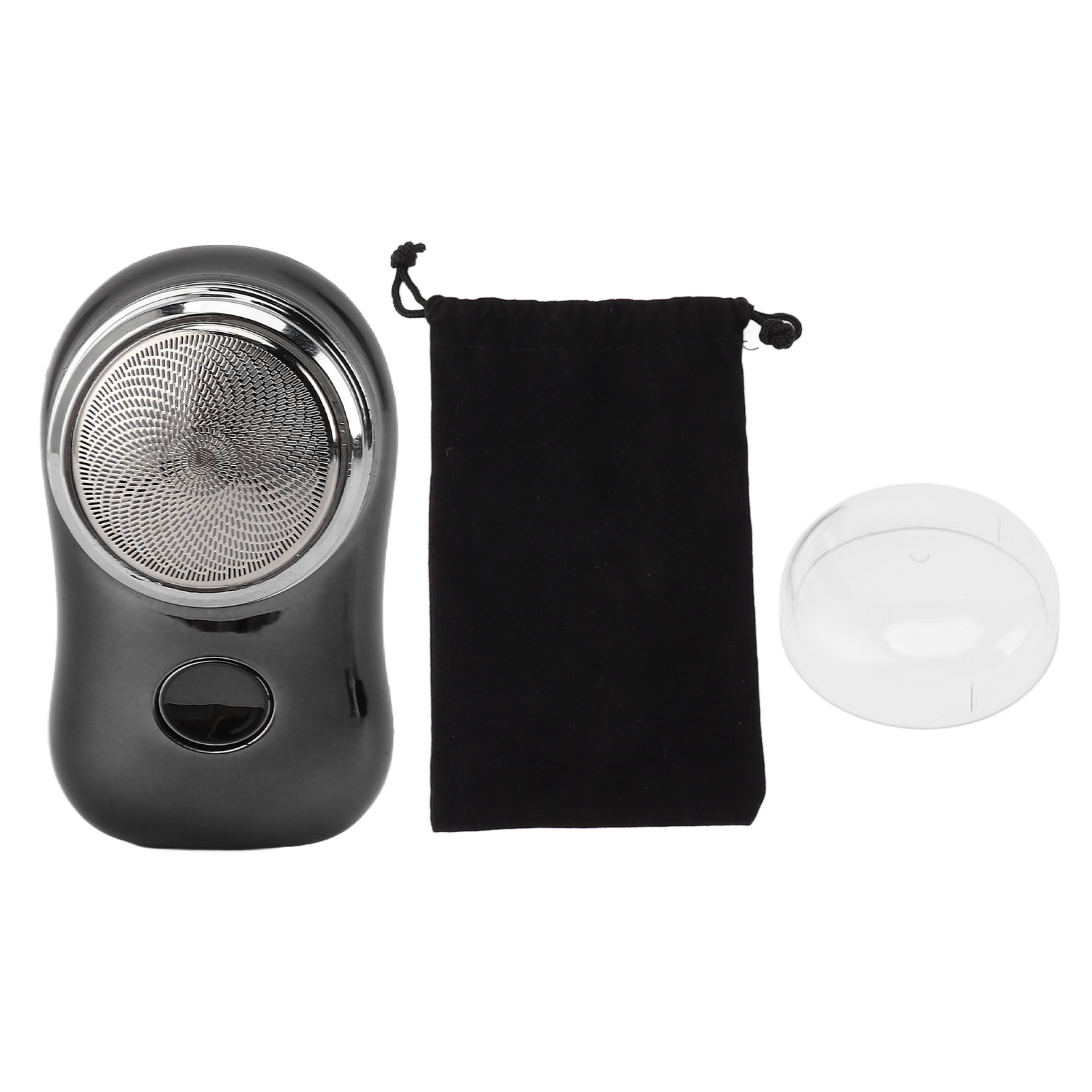 Mini-barttrimmer Für Die Hosentasche, Usb-c-aufladbar, Leise, Mit 400-mah-akku, Ideal Für Autofahrten (schwarz).