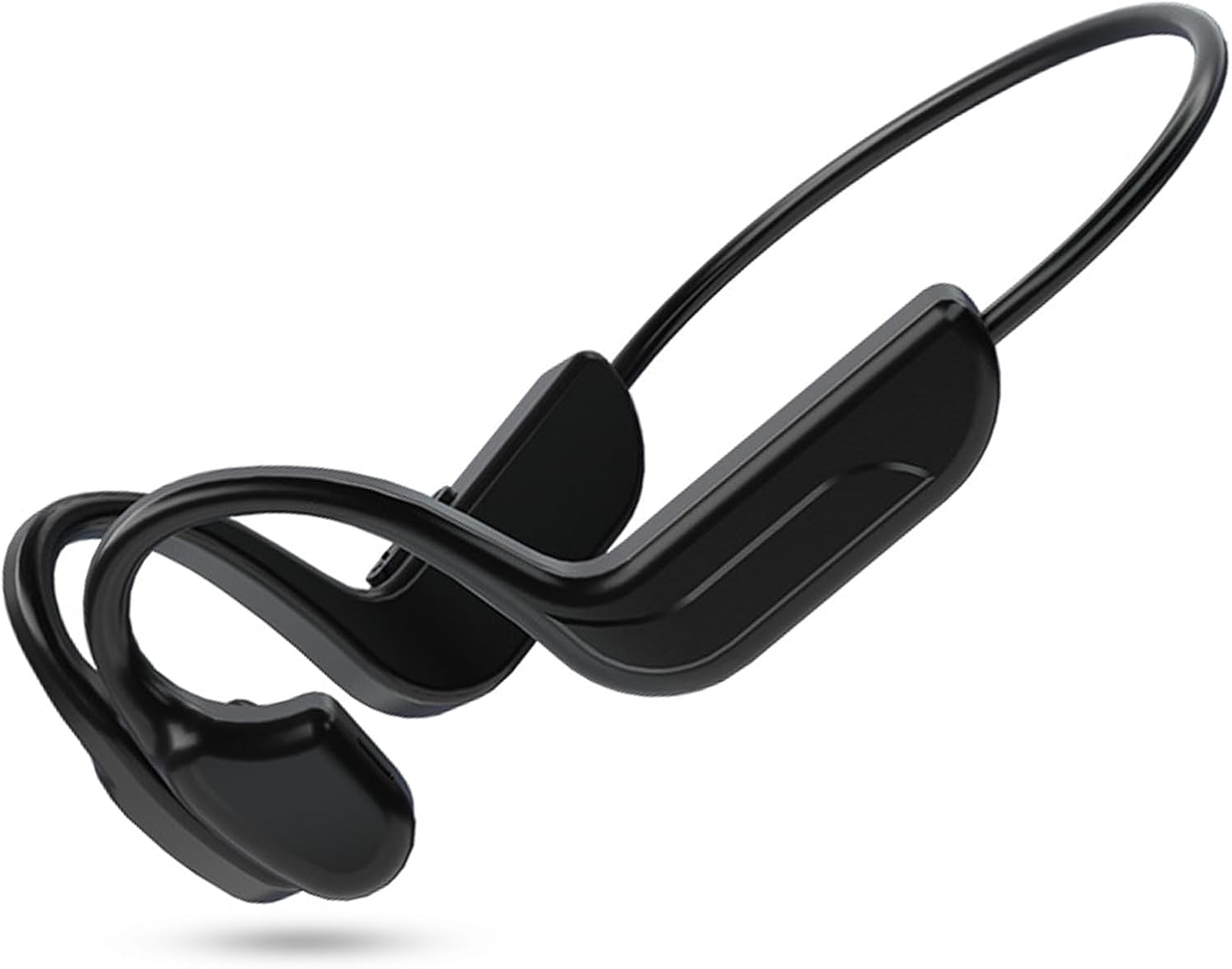Knochenschallkopfhörer – 1 Stück – Titan – Bluetooth 5.2 Ipx4 – Sport: Laufen, Radfahren – Schwarz