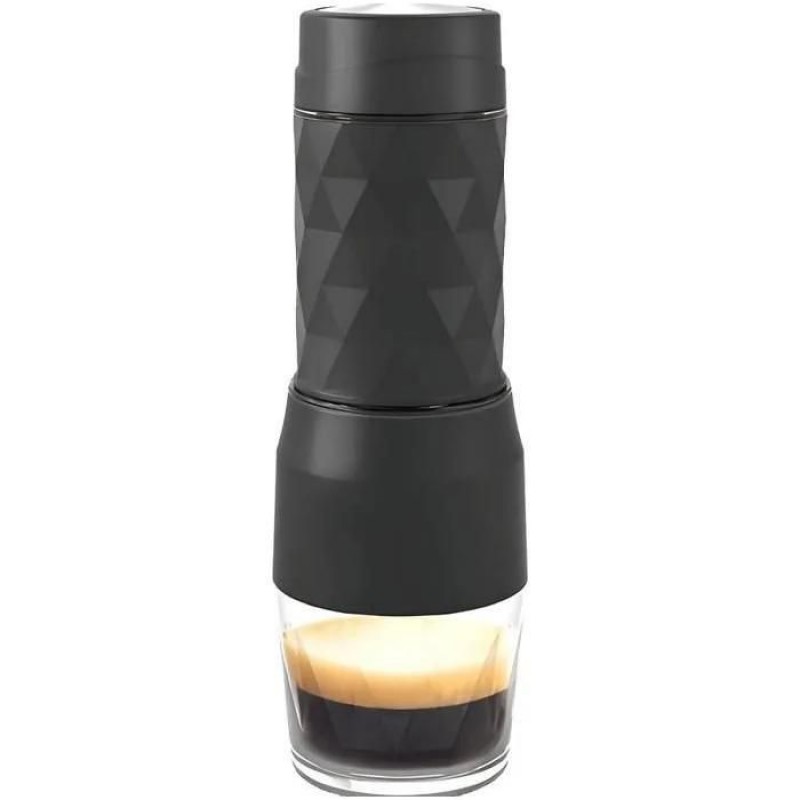 Tragbare Espressomaschine, 18 Bar, 120 Ml, Kompakt, Leicht, Einfach Zu Reinigen, Ideal Für Reisen, Camping Und Büro, Schwarz