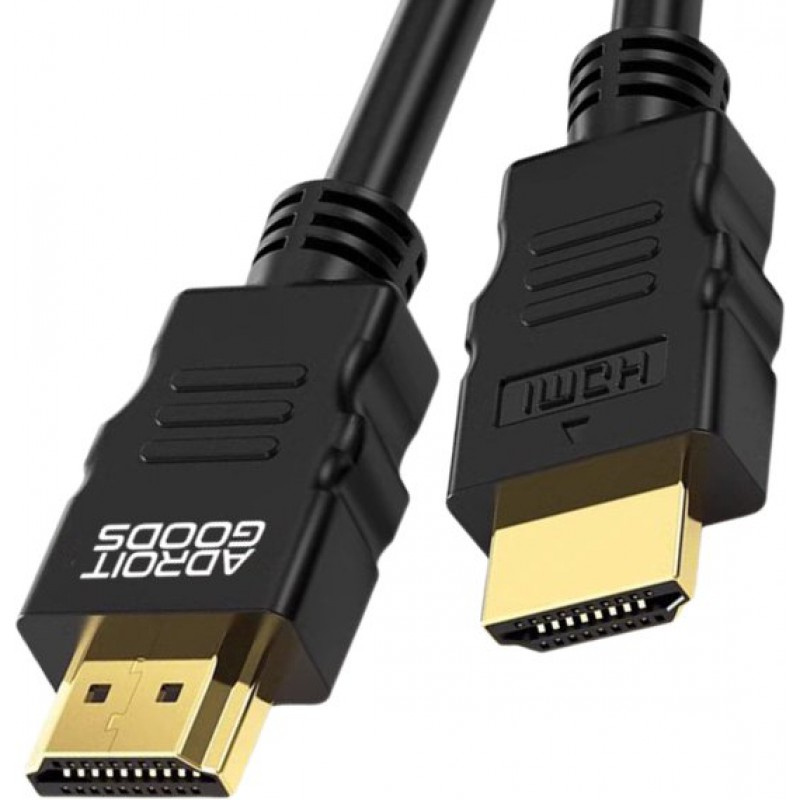 Premium Hdmi 2.0-kabel – 4k 60 Hz / 3d – Hdmi-kabel (stecker Auf Stecker) – Vergoldete Anschlüsse – 15 M – Schwarz