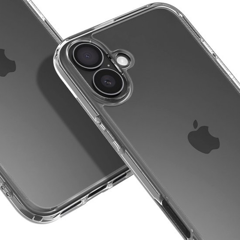 Extrem Widerstandsfähige Hybrid-hülle, Kompatibel Mit Apples Iphone 16 Plus – Rückseite Mit Luftpolsterung – Transparent