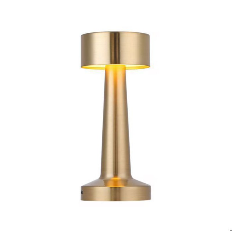 Wiederaufladbare, Kabellose Led-tischleuchte In Gold, Dimmbar, Modernes Design, Ideal Für Nachttisch, Schreibtisch, Wohnzimmer Und Außenbereich