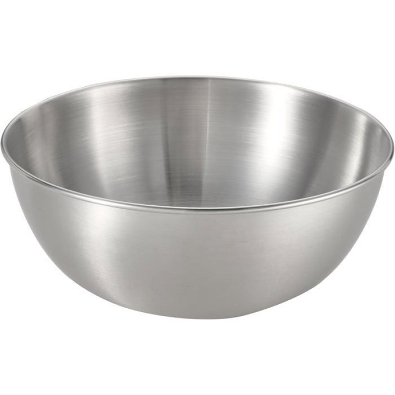 1 Salatschüssel, Edelstahl, Silber, 19,4 X 19,2 X 7,79 Cm, Küche, Haushalt.