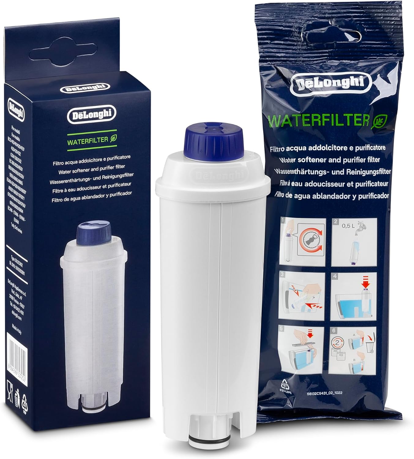 Wasserfilter – 1 Stück – Weiß – Kalkreduzierung – Kaffeemaschine – Kompatibel Mit Ecam Esam