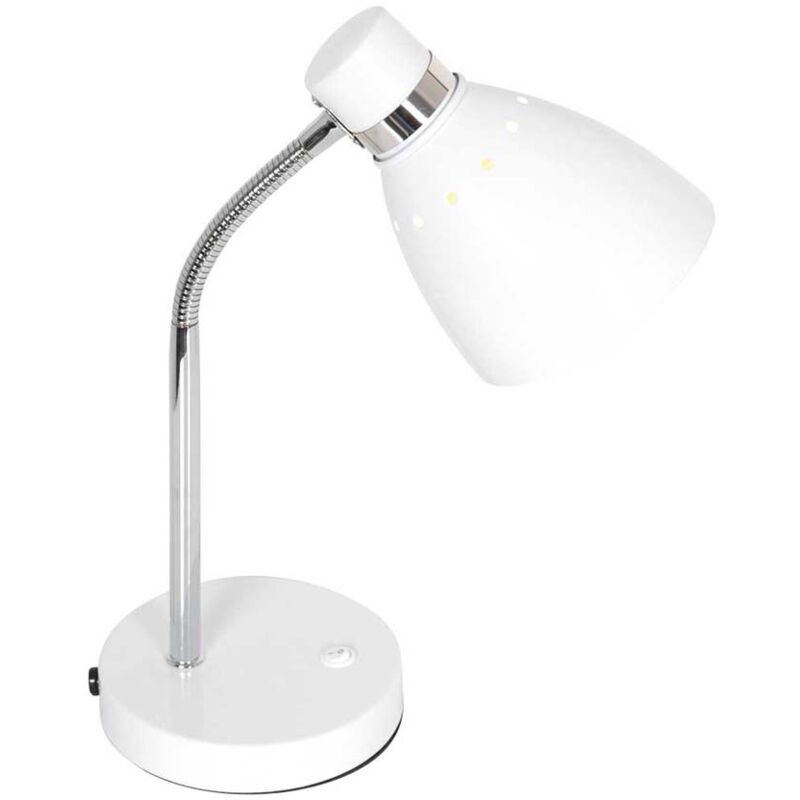 Steinhauer - Tischleuchte - Spring - Weiß - Metall - Ø 14cm - - Steinhauer - Tischleuchte - Spring - Weiß - Metall - Ø 14cm -