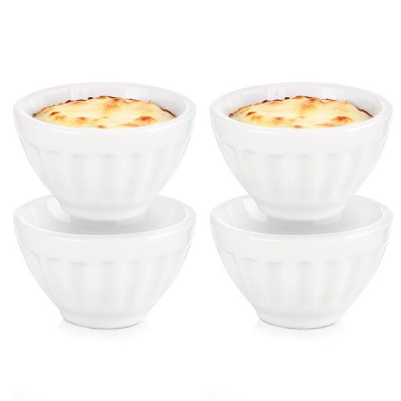 Porzellan-snackschalen – 6 Cm – 40 Ml – 4 Stück – Weiß – Hitzebeständig Bis 200 °c – Spülmaschinenfest