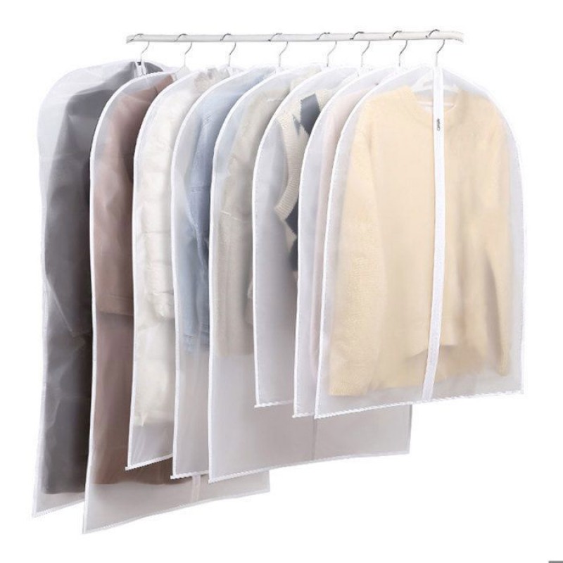 Youngshion Set Mit 5 Wasserdichten Und Staubdichten Kleidersäcken Für Anzüge/kleider – 60 X 120 Cm, Weiß