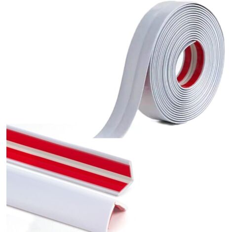Pvc-eckprofil – 5 M – Weiß – Selbstklebender Eckenschutz – Für Wände, Möbel Und Fliesen – 1,5 X 1,5 Cm
