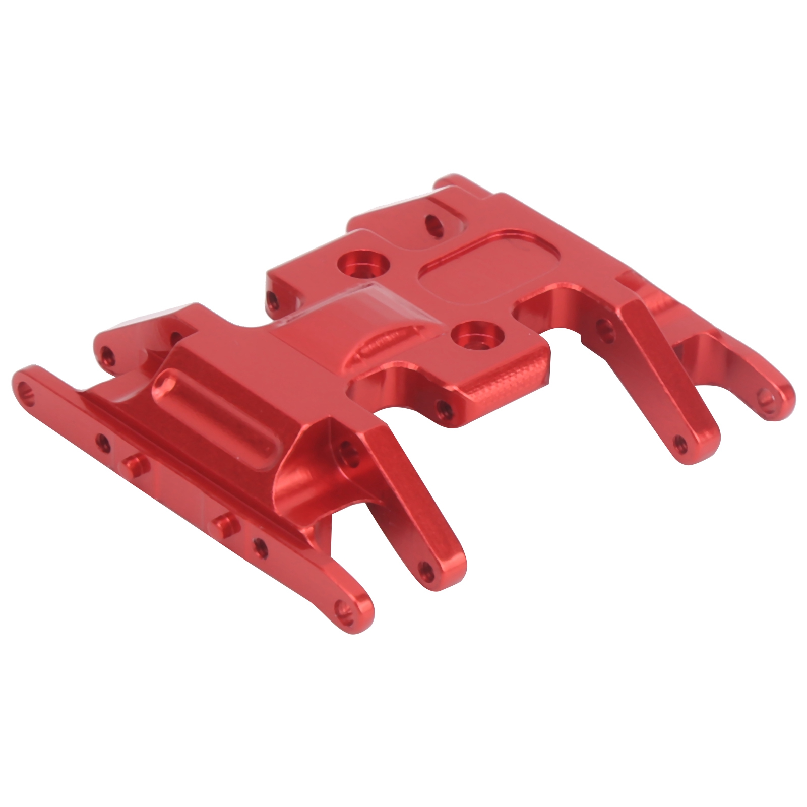 Aluminium-chassis-montageplatte, Getriebe- Und Antriebshalterung Für Axial Scx24 1/24 Rc-car (rot)