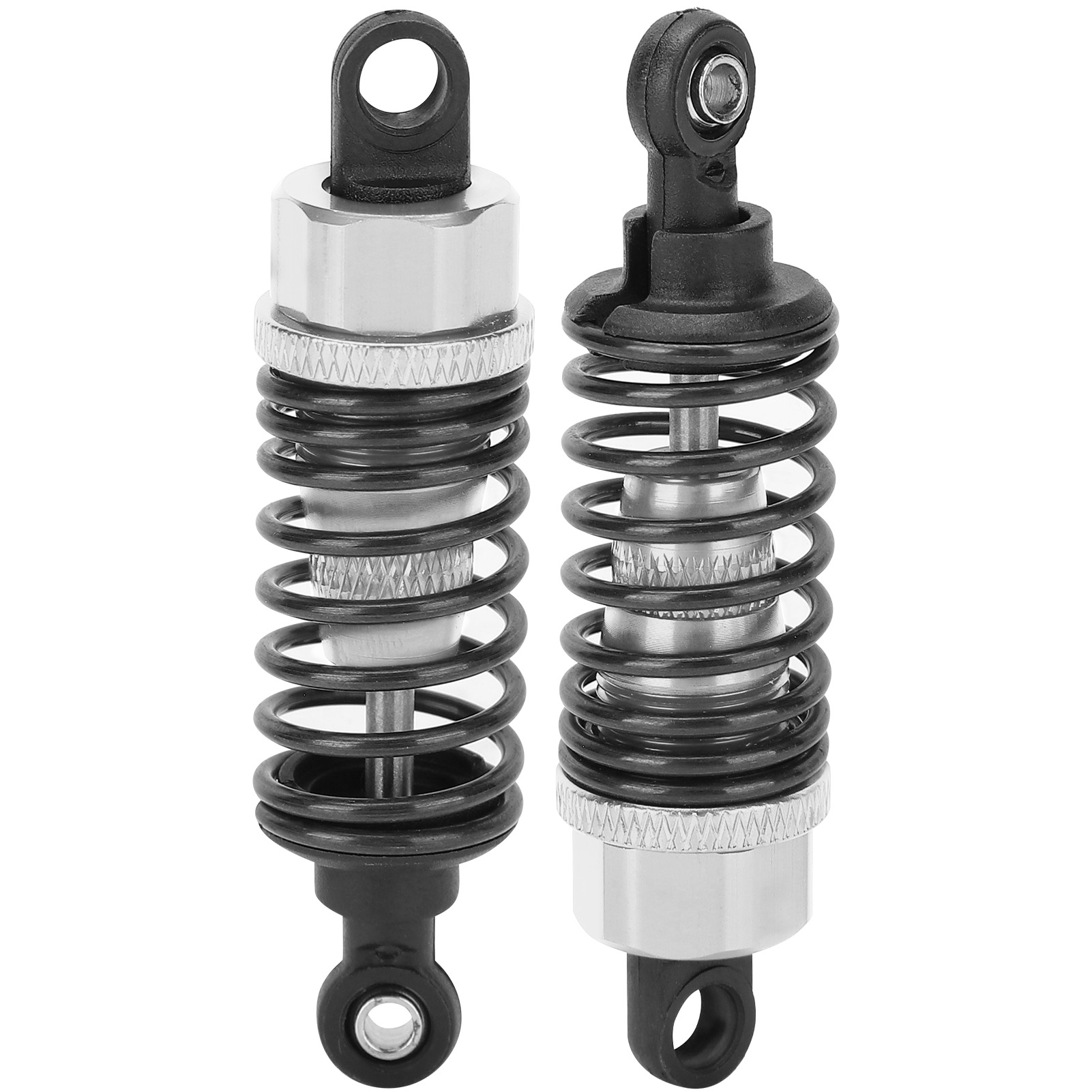 70 Mm Verstellbarer Stoßdämpfer Aus Metall Mit Federung Für Traxxas Slash 2wd Rc-cars (silber)