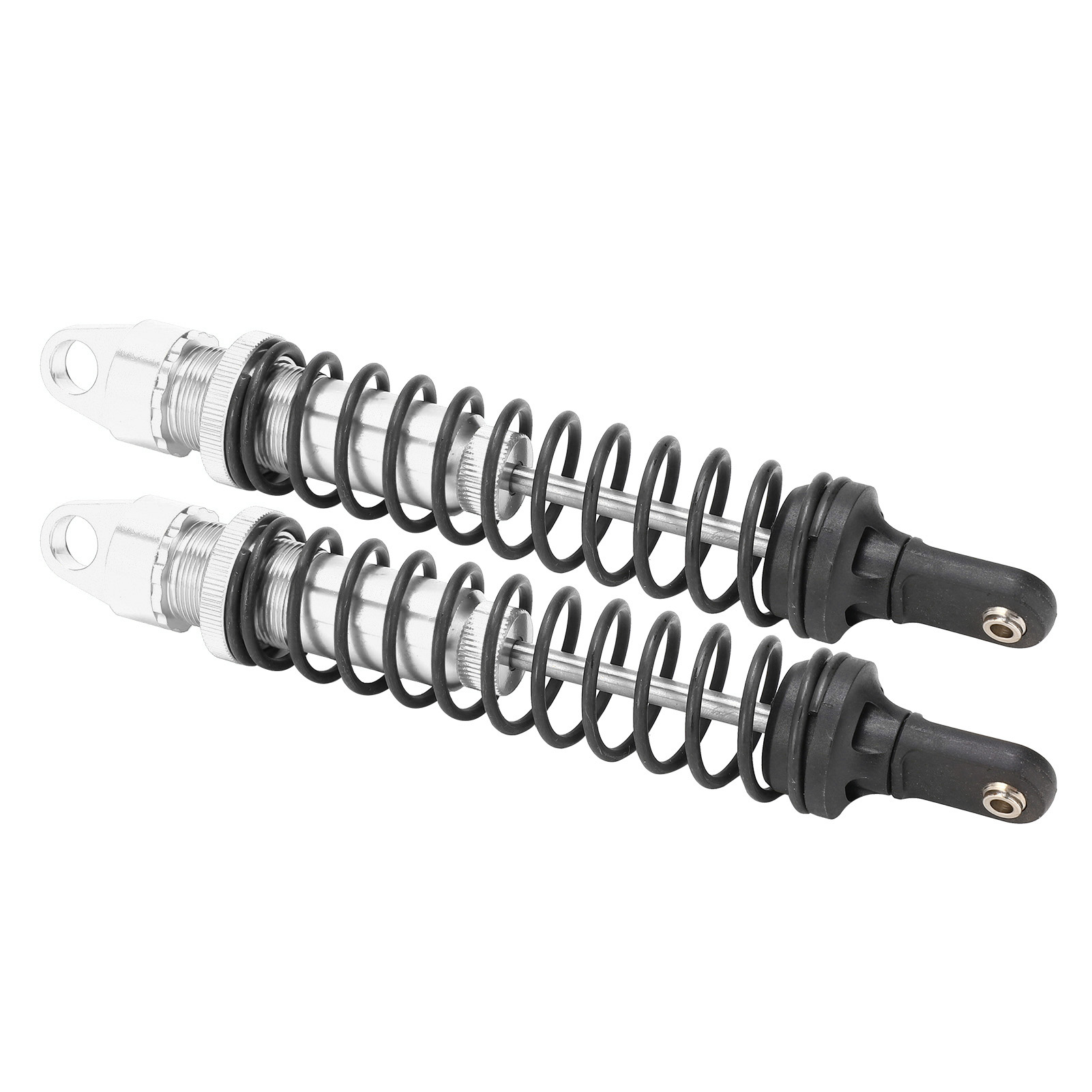 2 X 195 Mm Rc-aluminium-stoßdämpfer Für Hsp 94050 1/5 Rc-benzin-offroad-autos (silber)