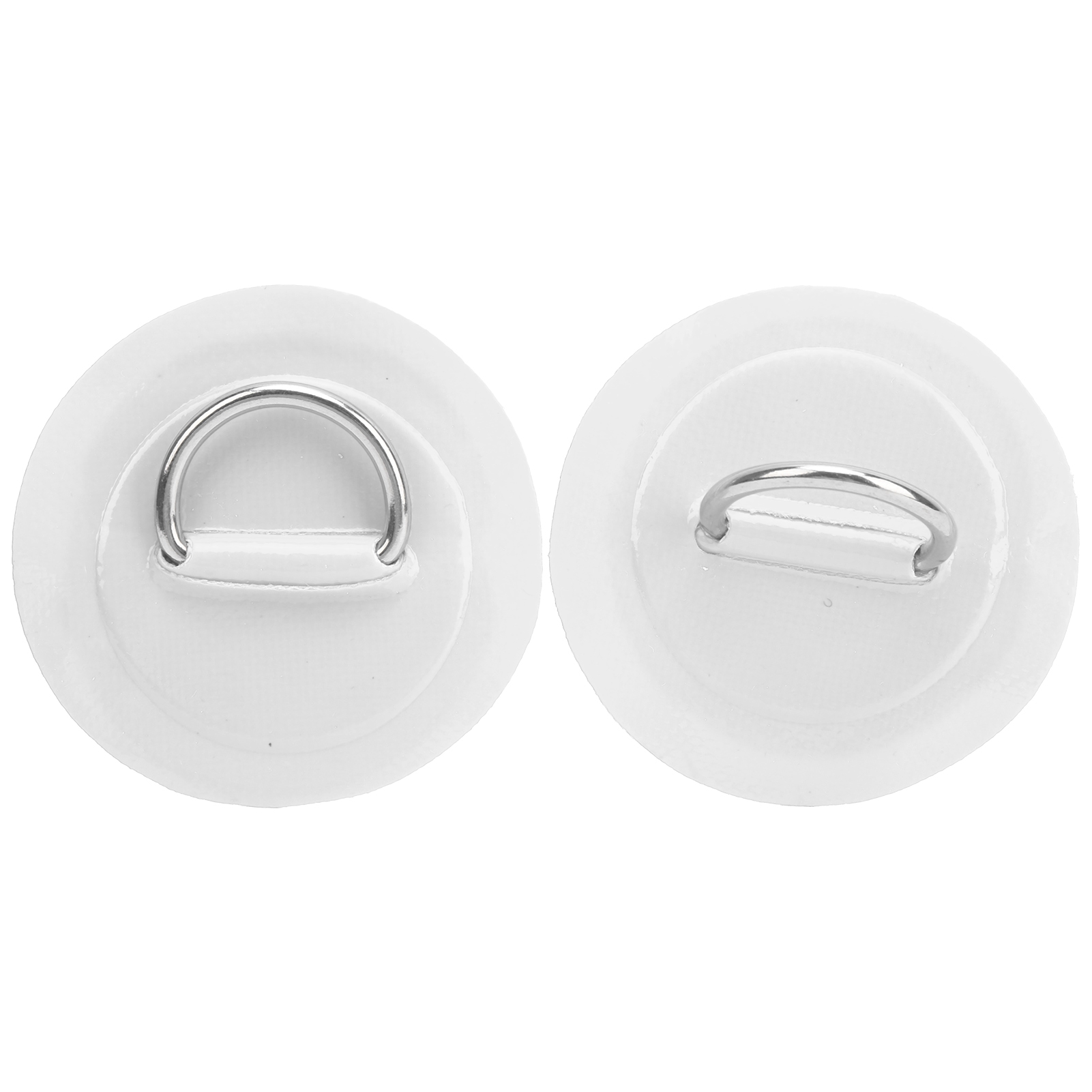 2 Stück Dring Pad Polsterflicken Für Schlauchboote Oder Kajaks, Aus Seewasserbeständigem Pvc, Mit Edelstahl-befestigungsschnalle (weiß)