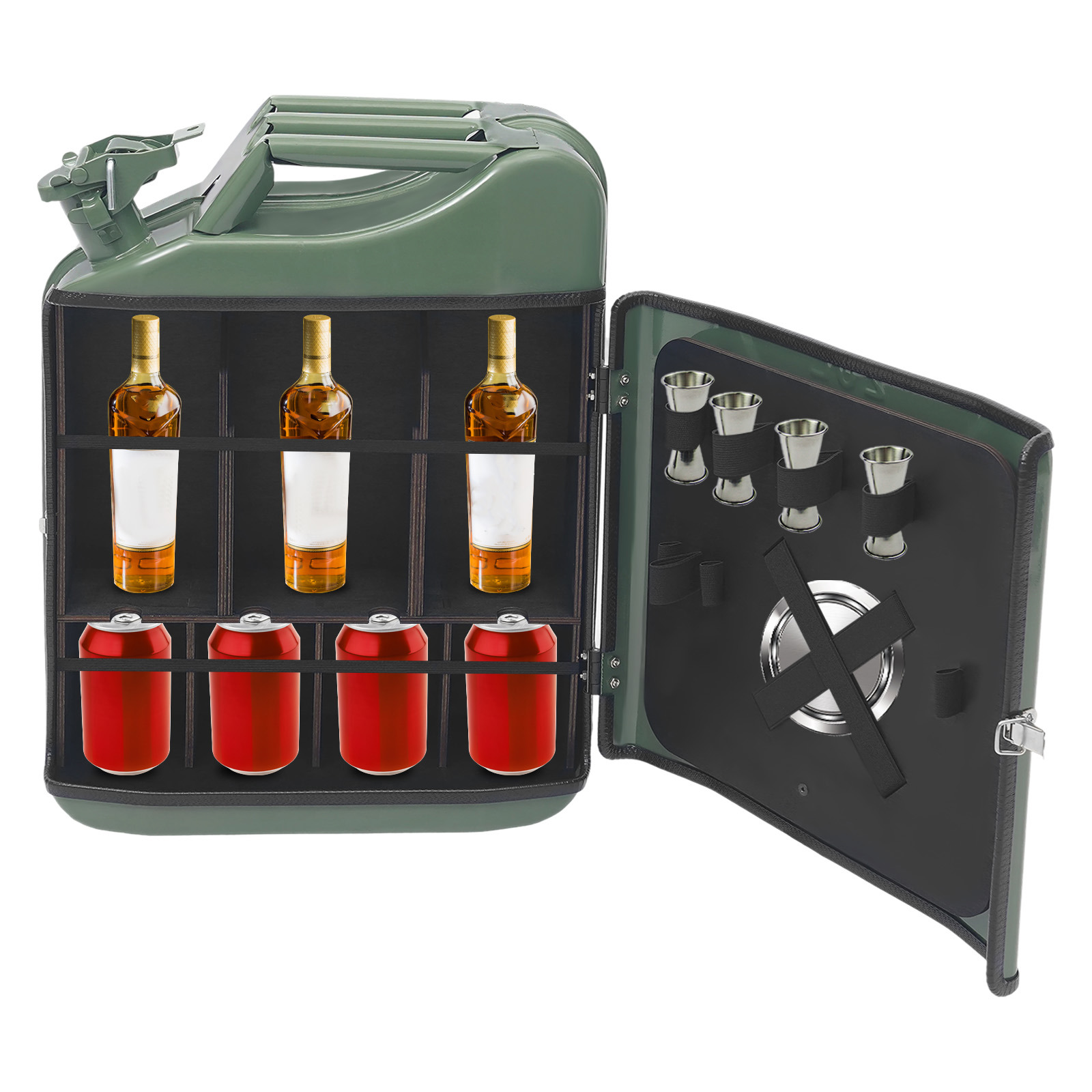Kreativer Weinschrank Im Jerry Can Design, 20l Mini-barschrank, Tragbarer Whiskey-bar-schrank