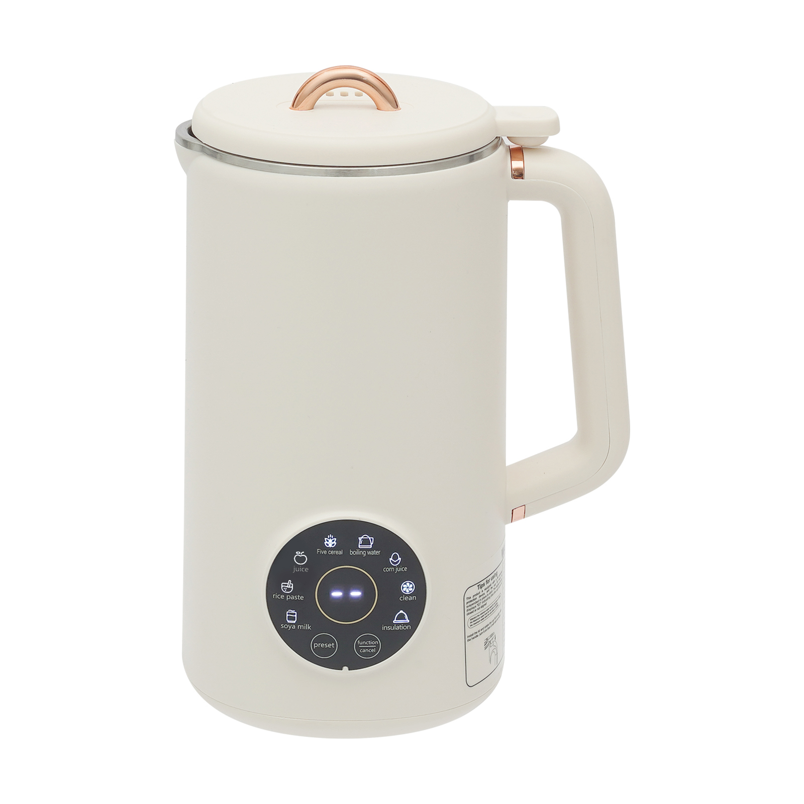 Sojamilch-mixer, Multifunktionaler Sojamilchbereiter, 1000 Ml Sojamilchmaschine Mit 10 Messern