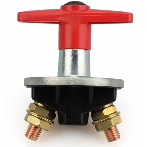 Schalter Aislador De Batería Disyuntor 12v-60v 200a Schalter Aislador De Batería De Automobil Universal Con Llave Fija Aislador De Energía Automotriz Schalter De Emergencia Für Automó