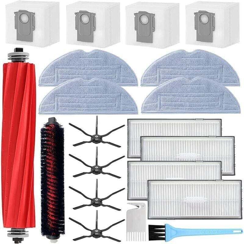 Kit De Zubehör Für Aspiradora Roborock S7 Maxv Ultra / S7 Pro Ultra, Xu, 1 Cepillo Principal, 1 Cepillo De Limpieza, 4 Cepillos Laterales -