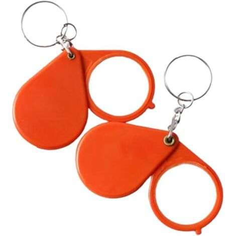 Lupa De Bolsillo De Vidrio Óptico Plegable (10x) - Juego De 2 Con Estuche De Cuero Giratorio Ideal Für Büro, Lectura Y Pasatiempos - ¡aumento De Vidrio Tragbar