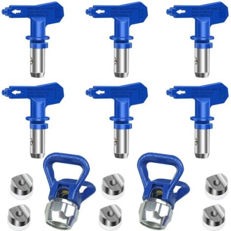 Paquete De 6 Boquillas De Pulverización Reversibles Sin Aire, Pistolas De Pintura Sin Aire, Piezas De Pulverización Für Zuhausees, Edificios, Cubiertas, Vallas (211, 315, 417, 517, 515, 523)