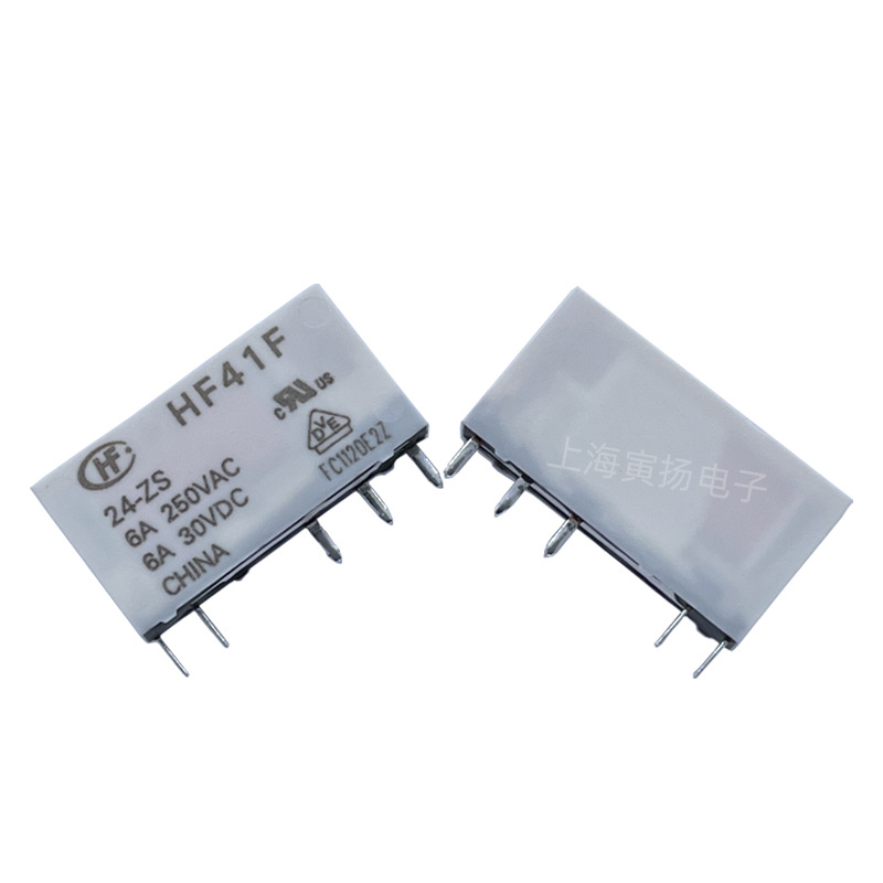Hongfa Hf41f/24-zs 24v Dc 6a Relais - Neuer Und Originaler Elektromagnetischer Signalwandler