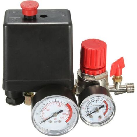 Mini Regulador De Presión De Aire De 240 V 15 A Con Manómetro - Schalter De Control Für Compresor