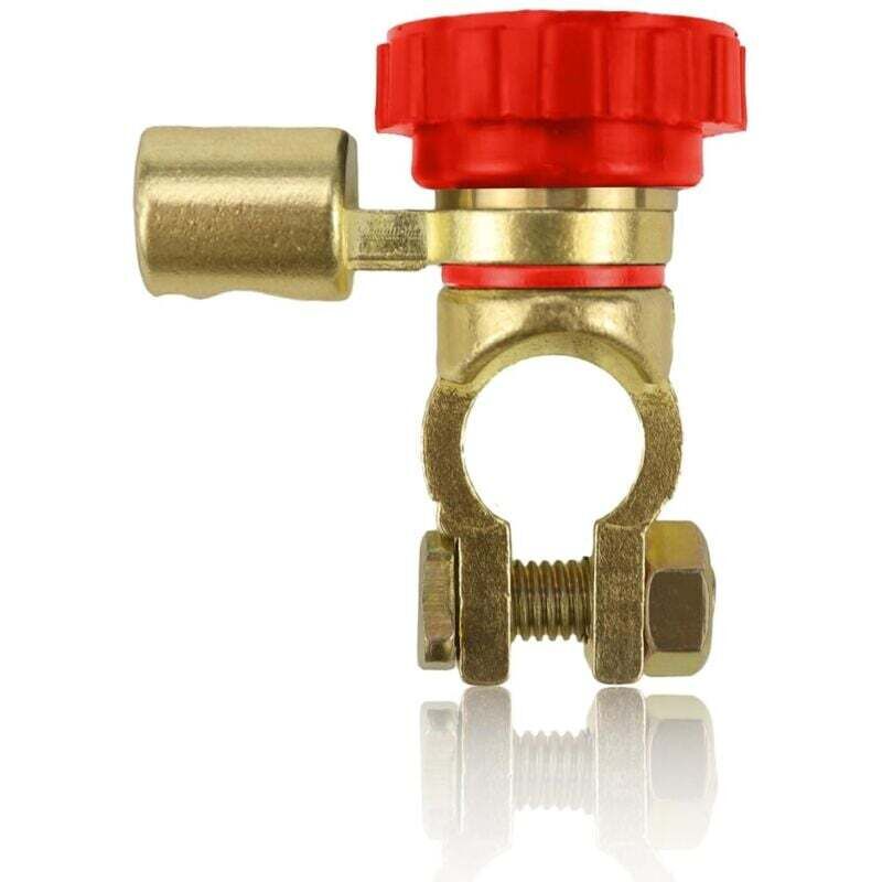 Schalter De Desconexión De Batería De 12 V, Universal, De Zinklegierung, Für Cabezal De Batería De Automobil De 15,5-17 Mm (rojo)