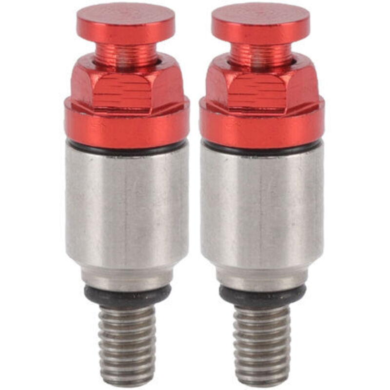 2 Pièces M5x0.8 Fourche En Alliage D'Aluminium Purgeur D'Air Soupape De Surpression De Remplacement Pour Crf150r Cr125r Cr250r Crf250r Rouge