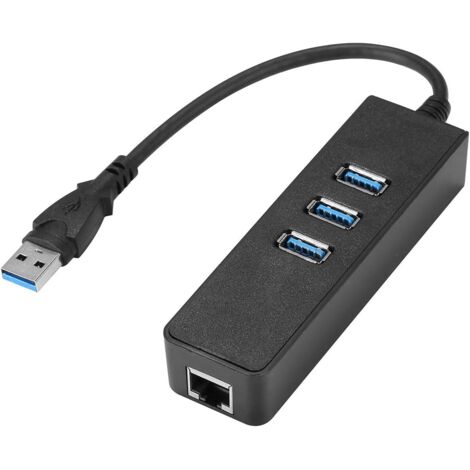 Hub Usb 3,0 De 3 Puertos A Rj45 Gigabit Ethernet 10/100/1000mbit Adaptador Usb Ethernet Für Macbook, Surface Pro, Chromebook