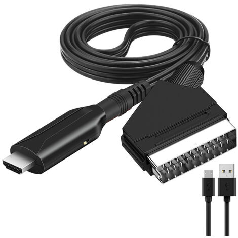 Adapter De Audio Y Vídeo Konverter Scart A Hdmi Für Hdtv/dvd/set Top Box/ps3/pal/ntsc Starlight