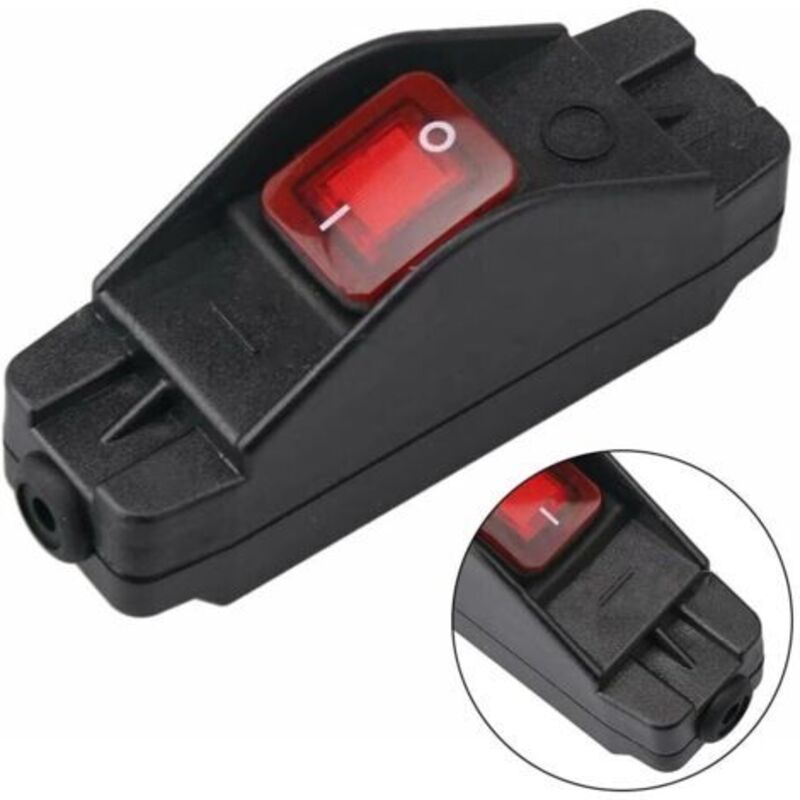Schalter De Botón En Línea Ip65, Wasserbeständig, Schwarze Farbe, Encendido/apagado, 30 A, 220 V