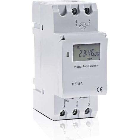 Industrieschalter Tm615-2, Mikroprozessorgesteuerter, Elektronischer, Programmierbarer Digitaltimer, Relaissteuerung, 12 V, 110 V, 220 V, 16 A, Din-schienenmontage
