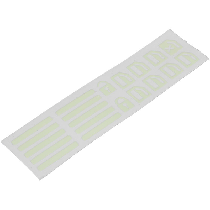 Aufkleber Für Fensterheberschalter, Aufkleber Für Fensterheberknopf, Fluoreszierend Grün, Versetzte Universelle Dekoration Für Knöpfe.