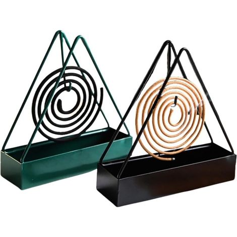 Mückenspiralenhalter, 2er-pack, Hängender Mückenspiralenhalter, Spiralförmiger Mückenschutz-räucherhalter Aus Eisen Für Den Außenbereich In Haus Und Garten