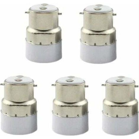 Xvx 5er-pack B22-auf-e14-lampenfassung-konverter, B22-lampenfassung-schalter Auf Standard-e14-lampenfassung-adapter