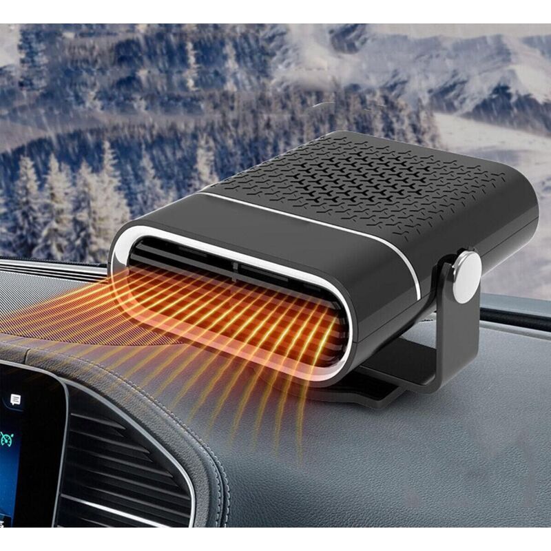 Auto-heizgerät/kühler, 12v 150w, 2 In 1 (heizen Und Belüften), Tragbar, Mit 360° Drehbarem Sockel, Für Die Windschutzscheibe, Schnelle Belüftung.