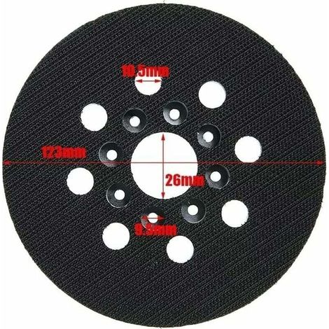 Set Mit 2 Ersatz-dichtungsplatten (5 Zoll, 8-loch), Kompatibel Mit Bosch Gex 125-1 Ae, Pex 220 A, Pex 220 Ae