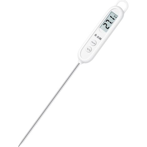 Csparcv Küchenthermometer, Fleischthermometer, Digitalthermometer Mit Langer Sonde, Lebensmittelthermometer, Kochthermometer Mit Lcd-bildschirm Und °f/°c-taste, Für Grill Und Gebäck
