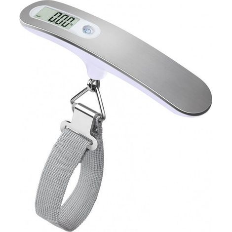 Digitale Reisewaage / Gepäckwaage / Hochpräzise Digitale Kofferwaage, 50 Kg Tragkraft, Robust, Silberfarben – Fei Yu