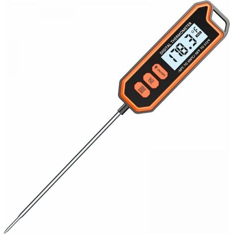 Thermometridacucinaimpermeabili, Termometrodacucinaconfunzionedibloccoconsondada14,2 Cm, Displaylcd, Altaprecisionepercucinare, Carne, Zucchero, Grill, Bistecche, Olio, Latte