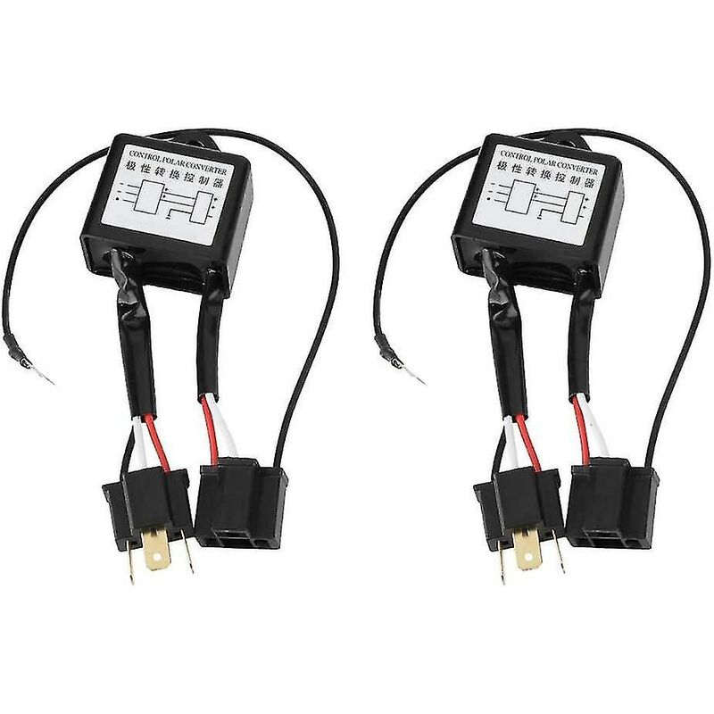 Crea Verpolungsschutz-kabelbaum - 2-teiliger Led-konverteradapter Für H4