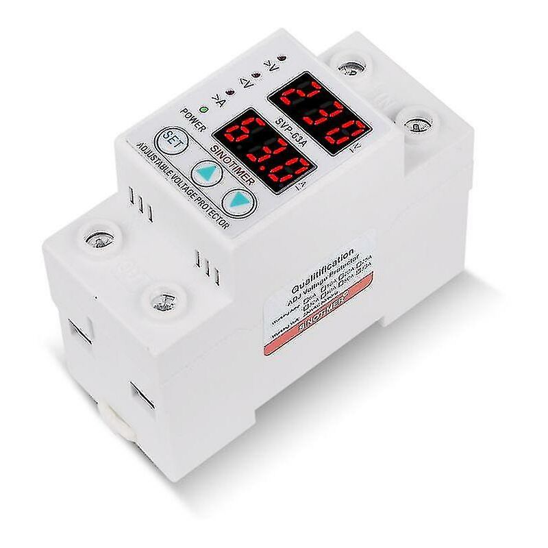 63a 230v Über- Und Unterspannungsschutzgerät Mit Strombegrenzungsvoltmeter