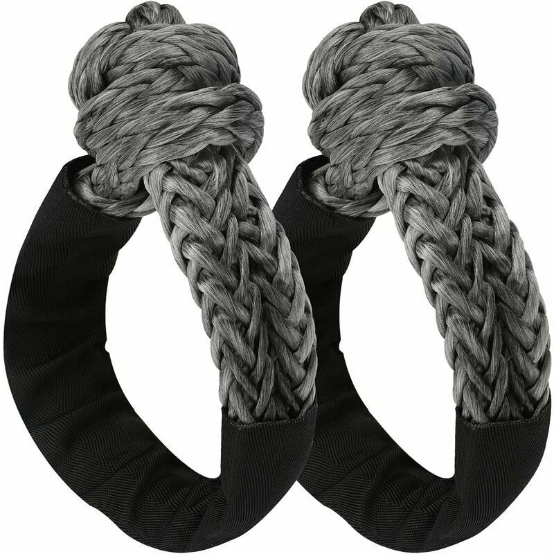 Weichschäkel, Zweiteiliges Flexibles All-terrain-schäkelseil, Weicher Bergungsschäkel Mit Schutzhülle, Weiche Schäkel