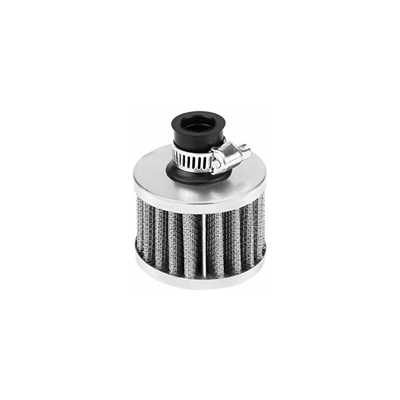 Luftfilter, Keenso 12mm Universal-pilz-kaltluftansaugfilter-kit Für Fahrzeuge (silber)