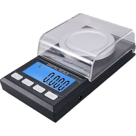 Elektronische Waage Mit Kalibrierwaagschalen Für Schmuck, 6 Wägeeinheiten 0,001 G X 50 G