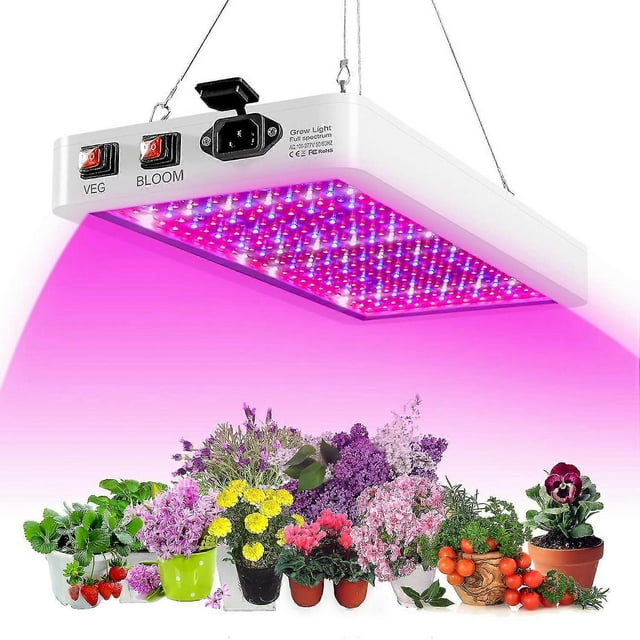 2000-w-led-pflanzenlampe Für Zimmerpflanzen, 312 Leds, Vollspektrum, Doppelschalter, Ip65 Wasserdicht, Für Vegetatives Und Blühendes Wachstum, Crea