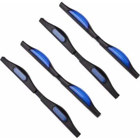4er-set Türschutzleisten: Reflektierende Türschutzleisten, Kantenschutzleisten Für Rückspiegel – Blau Und Schwarz