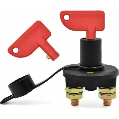 Ulisem Autobatterie-trennschalter, 12/24 V, Max. 500 A Trennschalter Für Autos, Lkws, Boote Und Andere Fahrzeuge