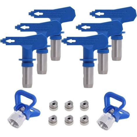 Ulisem Wendedüse Für Airless-spritzgeräte, 2 Düsensitzschutzkappen, Airless-düsenzubehör Für Hochdruck-farbspritzpistolen (typen 211, 315, 417, 517, 515, 52)