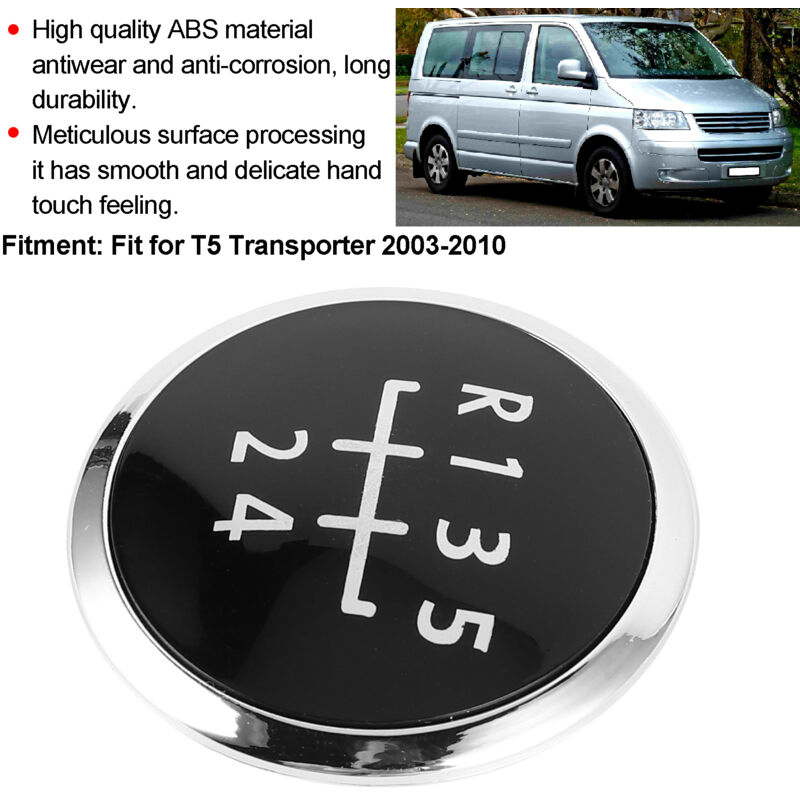 Tbest T5 Schaltknauf, Auto- Und Motorradprodukte, Schaltknaufkappe, Elegante Autoinnenausstattung, Passend Für T5 2003-2010